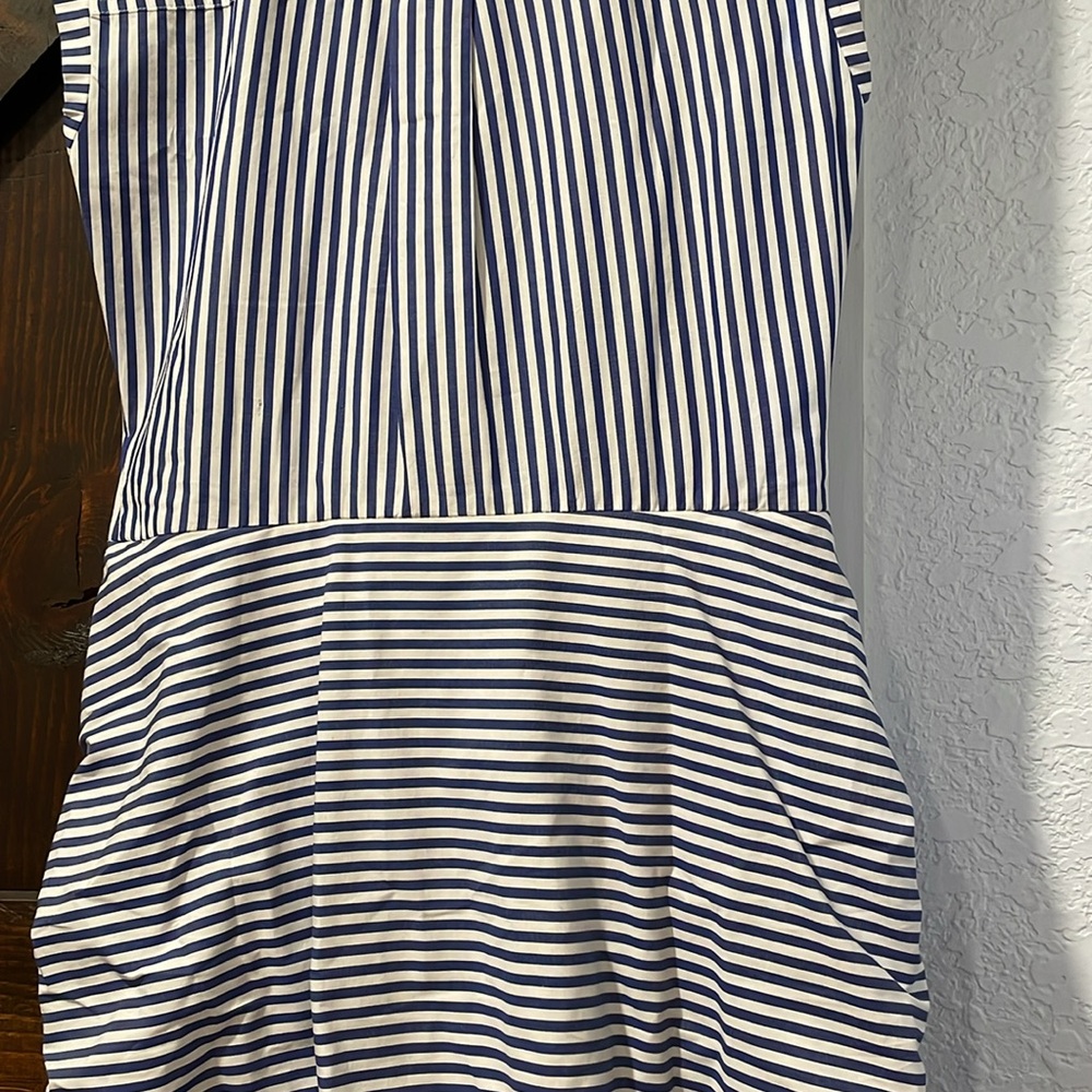 NWT VERONICA BEARD Bell Button Down Ruched Dress Shirt dress Sz 6 - Picture 11 of 11